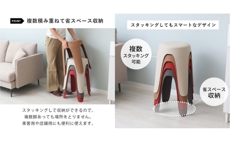 椅子 スタッキングスツール circh(サーチ) 1脚 選べるカラー スタッキング チェア スツール スタッキングチェア 丸椅子 丸 腰掛け椅子 腰掛け 背もたれなし キャスターなし 重ねる インテリ