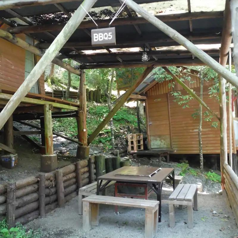 【世附川ロッジ】日帰り（デイキャンプ）　５名様（大人小人共通）・BBQスペース付