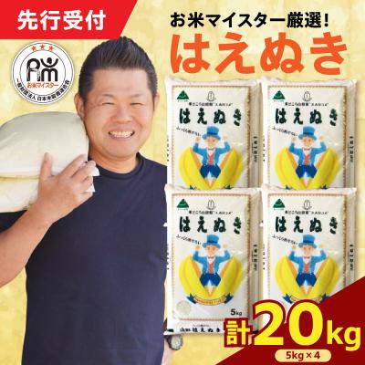 ふるさと納税 米沢市 【 令和7年産 】 はえぬき 計20kg ( 5kg×4袋 )