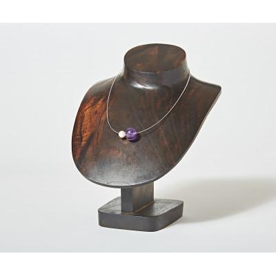 ふるさと納税 伊勢市 OMAMORI JEWELRY あこや真珠8mm 夫婦岩チョーカーSV925 アメジスト 1899 |  | 01