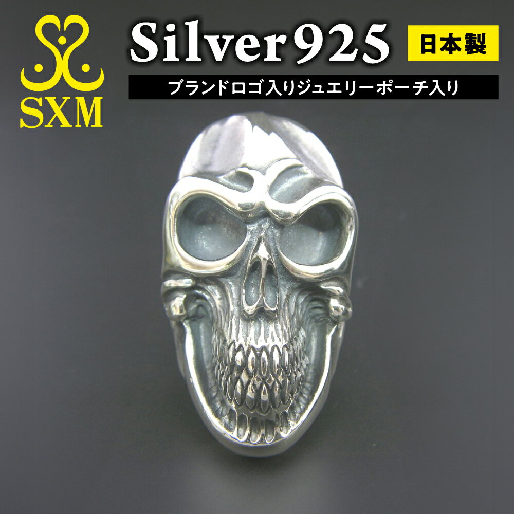 【ふるさと納税】Anger ring スカルリング リング 指輪 シルバーリング シルバー シルバー925 スカル ハンドメイド 手作り インパクト ゆびわ りんぐ