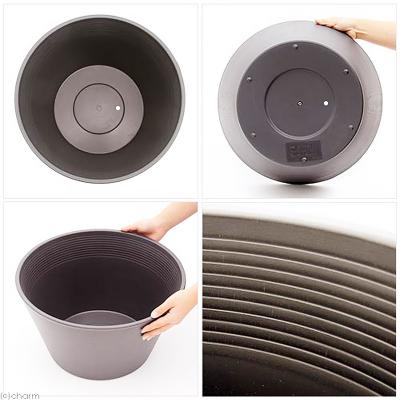 ふるさと納税 邑楽町 ラウンドプランター ブラウン 23L(直径44×高さ25cm) |09_chm-cn0101d |  | 01