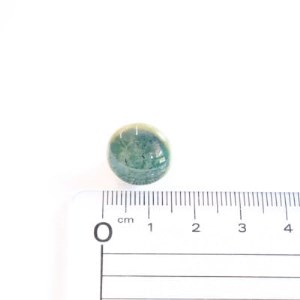 【美濃焼】 緑むら タイル イヤリング 直径15mm 瑞浪市 / TILEmade タイル アクセサリー ハンドメイド [AZCD074]