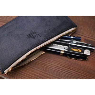 ふるさと納税 亀岡市 【経営者様にお勧め】高級ブライドルレザーマルチポーチ・ブラック|LMP-01-BLK-BRI |  | 02