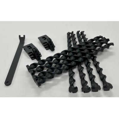 ふるさと納税 栃木市 ねじペグ25cm　ブラック　8本セット　キャンプ用ペグ　スパイラル　トルネード　アウトドア |  | 01