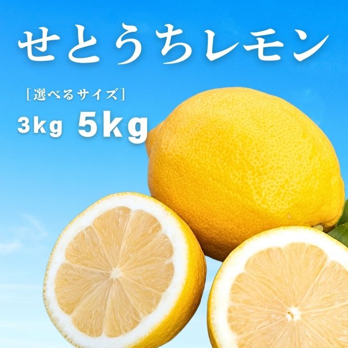 【ふるさと納税】予約 12〜2月発送 せとうちレモン 約3kg/約5kg ワックス防腐剤不使用 皮まで丸ごと食べられる 選べるサイズ 選べる発送時期 広島県 大崎上島町 離島 瀬戸内 国産 レモン 檸檬 送料無料 産地直送 岩崎農園