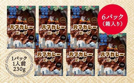 サンアロハ「ハマカレーR　ビーフ　6個パック」 AJE0001