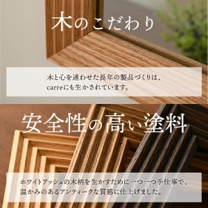 【SENNOKI】CARREキャレ W400×D20×H400mm(2kg)木枠正方形インテリアウォールミラー(3色)【2404M05018】