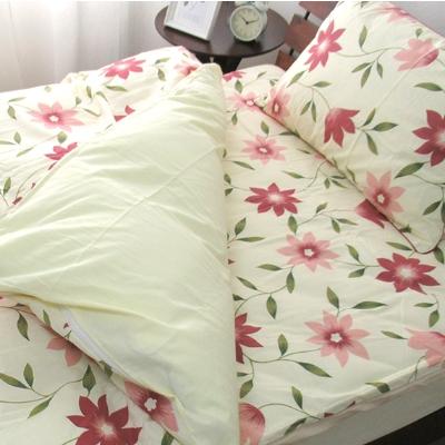 ふるさと納税 泉大津市 【ダブル】日本製 綿100% ふとんカバー掛・敷・枕3点セット 花柄 ピンク KHANA-D-PI