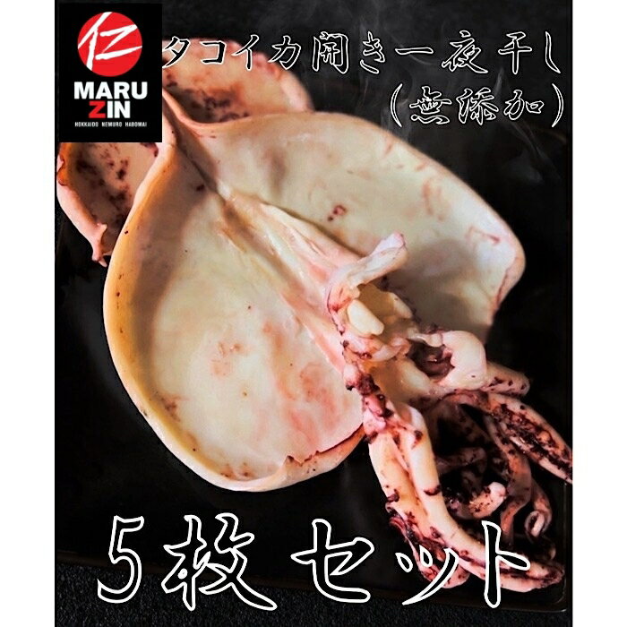 【ふるさと納税】 タコ イカ 開き一 夜干し 1 枚 × 5P 蛸 たこ お取り寄せ グルメ 海鮮 いか 烏賊 ドスイカ 一夜干 干物 おつまみ 北海道 根室市 ふるさと納税 G-50004