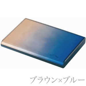 名刺入れ ブラウン&ブルー 選べる10種 カードケース 茶色 青 ちゃいろ あお ギフト プレゼント 誕生日 贈答 記念 ビジネス ornament Card Case イベント お楽しみ会 贈答品 