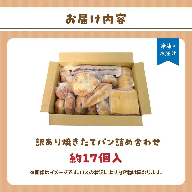 福岡・八女の有名パン工房直送！ 訳あり 焼きたてパン 詰め合わせ【約17個入】 隆勝堂 冷凍パン 食事パン 菓子パン 惣菜パン ロスパン 朝食 セット ベーカリー 冷凍 ぱん 057-012
