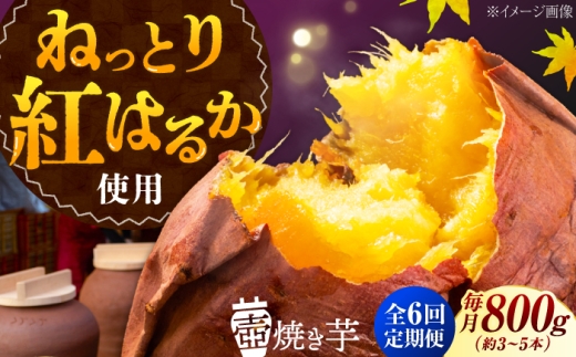 【全6回定期便】ねっとり濃厚！てくてくの壺焼き芋 800g｜焼き芋 さつまいも サツマイモ 紅はるか 安納芋 さつまいもスイーツ 芋スイーツ 和菓子 お菓子 おやつ お取り寄せ ギフト 贈答 贈り物 プレゼント 人気 高品質 おすすめ 手土産 定番 菓子 自宅用 おやつ ねっとり 広島県産 冷凍 健康 美容 ダイエット 食物繊維 腸活 リピート 江田島市/峰商事合同会社[XAD046]