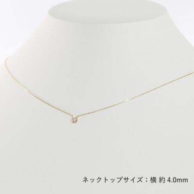 ふるさと納税 大津市 【10金 ダイヤモンドネックレス】華奢で可愛い 毎日を輝かせる 幸福を運ぶ 馬蹄デザイン レディース |  | 03