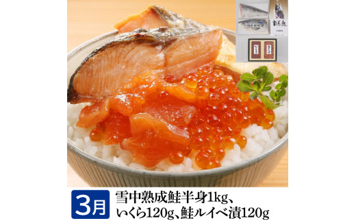 110112 【定期便】【全6回】＜佐藤水産＞石狩満足定期便Ａ（１・２・３・４・５・６月の６回コース）127-06T001