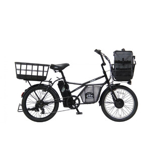 【ふるさと納税】 完成品 ペット乗せ 電動自転車 ミニベロ eカーゴバイク ペットポーター GRC-515L-PET 20インチ OGK 電動アシスト自転車 シマノ製外装7段変速 【本体：マットブラッ