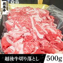 【ふるさと納税】63-44新潟県産 越後牛切り落とし500g