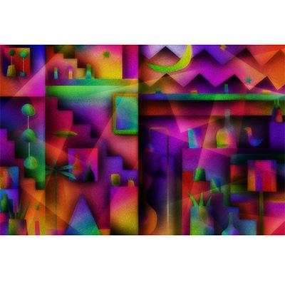 ふるさと納税 綾部市 ＼京都・綾部の癒やし系作家/【絵画】　moving desire　額装サイズ526mmx412mm |  | 01