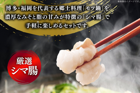 【3回定期便】 もつ鍋 訳あり 博多 味噌 2人前 × 5 もつ鍋