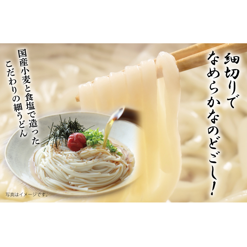 【スピード発送】麺名人 国産小麦 細うどん 12食 個包装 099H2511_イメージ2
