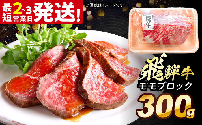 
            飛騨牛 モモ ブロック 300g 多治見市 / 飛騨牛 牛肉 和牛 養老ミート 冷凍 赤身 和牛 ギフト [THG008]
          