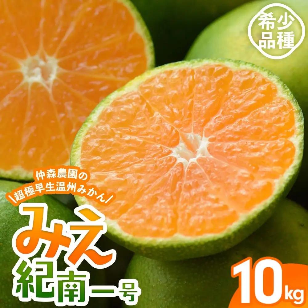 みかん 超極早生温州みかん みえ紀南一号 約10kg【nkmr0014】