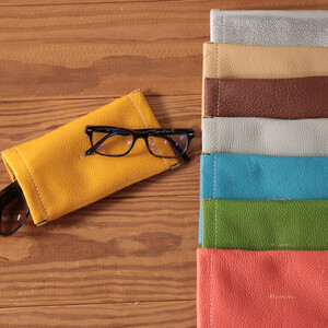 ダブルメガネケース【ブラウン】