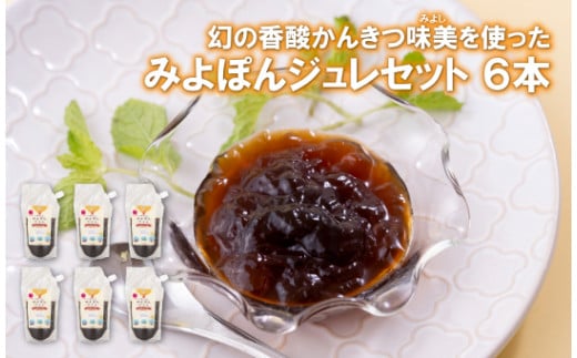 幻の香酸かんきつ味美(新種和レモン)を使ったみよポンジュレセット