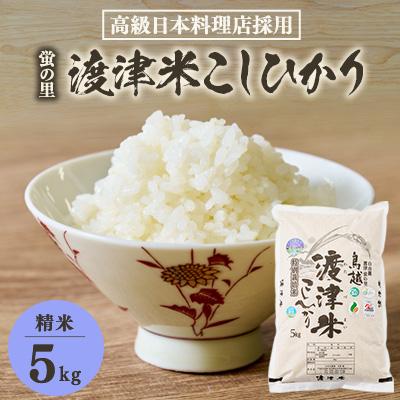 ふるさと納税 白山市 《高級日本料理店採用》蛍の里「渡津米」白米5kg・栽培期間中農薬化学肥料70%減