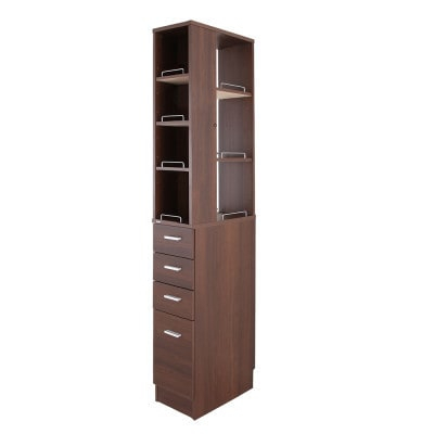 
隙間収納ラック　25cm幅(ブラウン)　SRD-25D【1414807】

