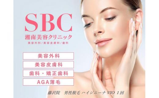 
男性脱毛 ハイジニーナ VIO 1回 藤沢院／SBC 湘南 美容 クリニック ふるさと納税 脱毛 医療 レーザー 利用券 チケット 神奈川県 藤沢市
