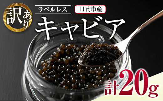 訳あり ラベルレス キャビア 計20g 日南市産 魚卵 魚介 魚貝 国産 おつまみ 世界三大珍味 黒いダイヤ 水産物 贅沢 高級食材 上質 ご褒美 お祝い 記念日 フレッシュ お取り寄せ グルメ お土