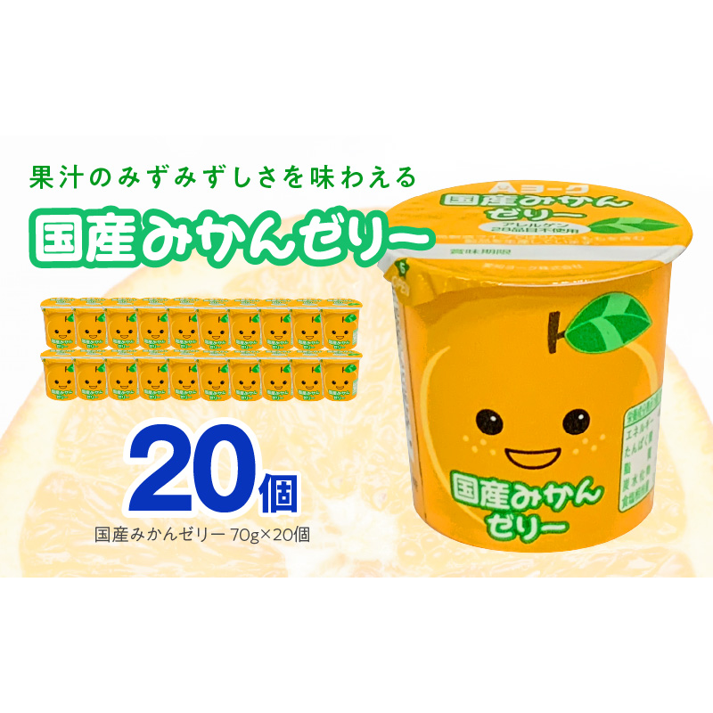 愛知ヨーク　国産みかんゼリー　20個入［108A03］