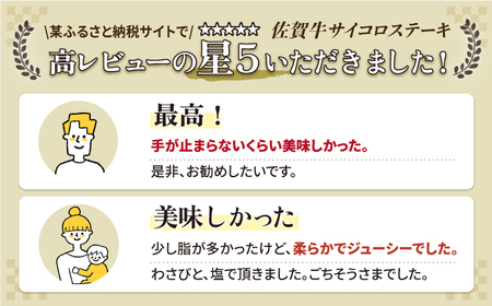 佐賀牛 ロース サイコロステーキ約300g×2パック HAA109 ステーキ 国産 和牛 黒毛和牛