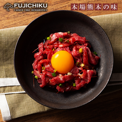 【熊本と畜】熊本特産切れてる馬刺しとユッケ 食べ比べ4種 ふじ馬刺し 国産馬刺し ユッケ 専用たれ 赤身各40g ユッケ各50g 計180g