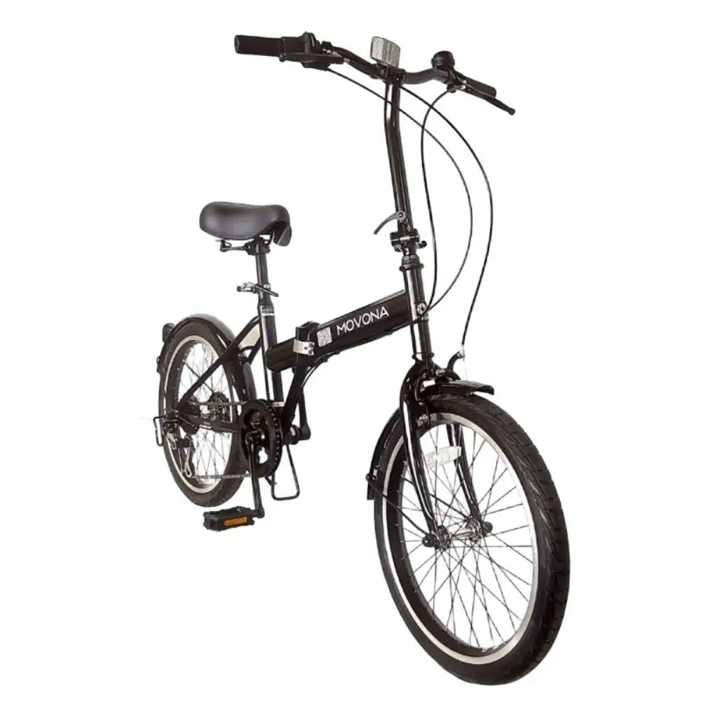 ノーパンク MOVONA Black 送料無料 全国配送離島含│自転車 完成品 組み立て不要 折りたたみ自転車  武田産業
