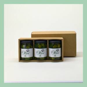 山梨 はぎふる　≪自家製≫オリーブ塩漬け 3本 化粧箱入り【1486149】