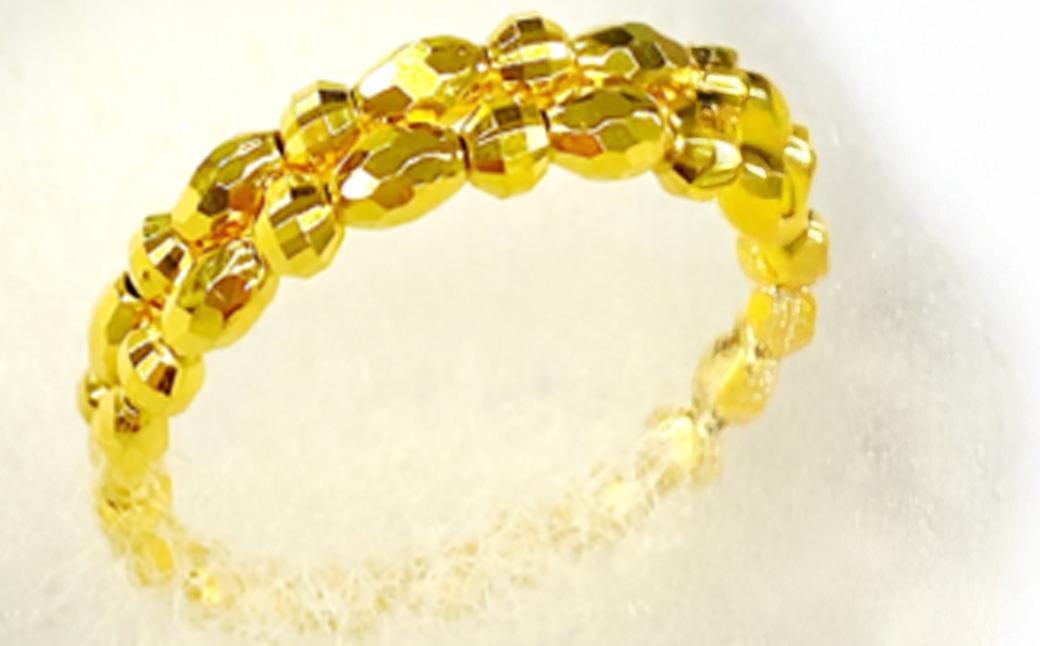 純金 MR＆フットフリーサイズリング 【 純金 金 貴金属 リング 指輪 高級 アクセサリー 高級アクセサリー 金属 K24 24金 ジュエリー 茨城県 つくば市 】