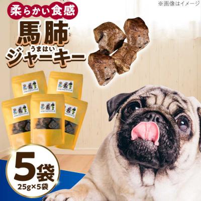 ふるさと納税 糸島市 わんこのおやつ(犬)無添加手づくり馬肺ジャーキー5袋 mogmogfactory[AXO004]