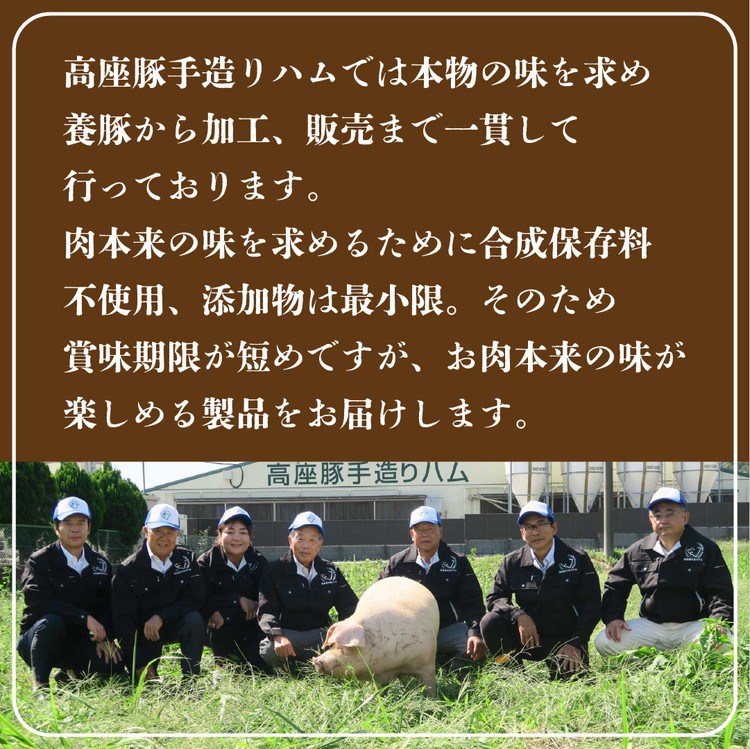 【4回定期便】高座豚手造りウインナー