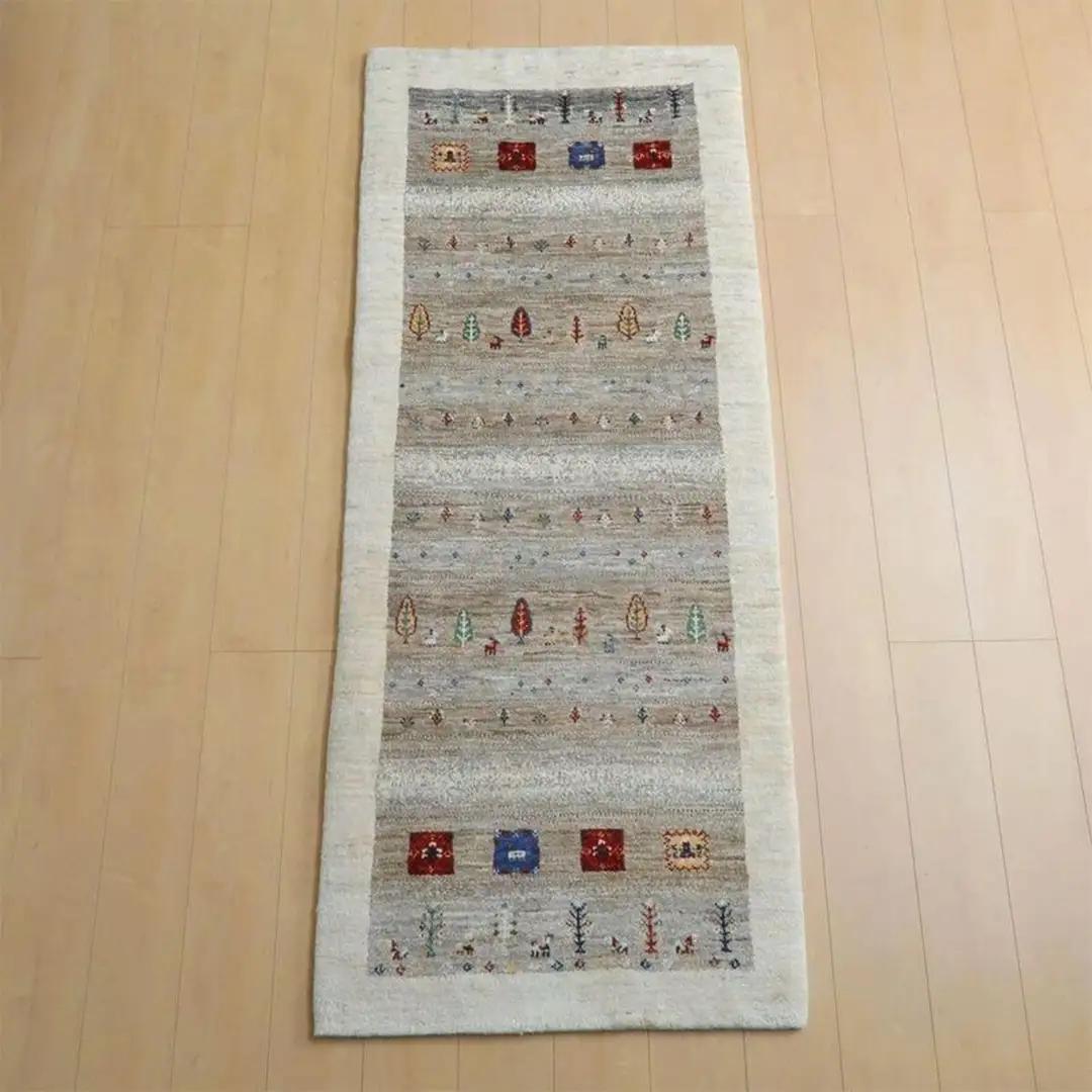  【限定1品】ギャッベ ルリバフ 200×81cm