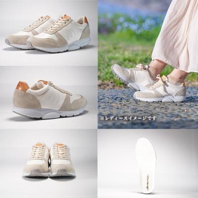 ふるさと納税 大和郡山市 ミッドフット 25.5cm WHITE(ホワイト) レザースニーカー 紳士靴 牛革 MF001JM |  | 01