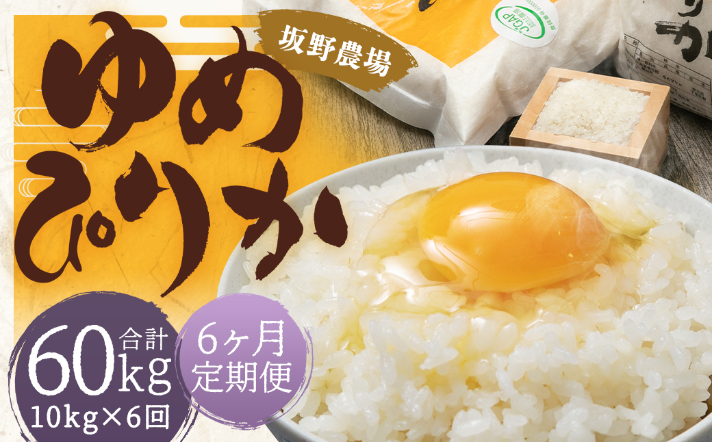 【6ヶ月定期便】令和5年産 らんこし米 ゆめぴりか 10kg(5kg×2袋)