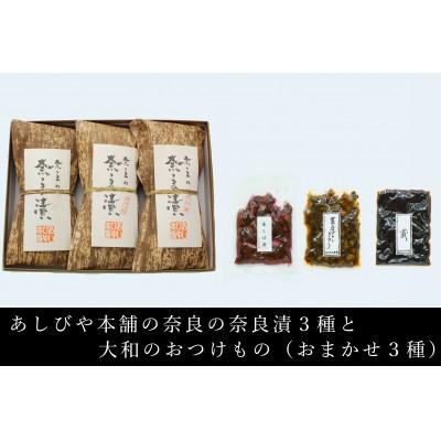 ふるさと納税 奈良市 奈良の奈良漬詰め合わせ(3種)と人気の大和のおつけもの(3種)セット