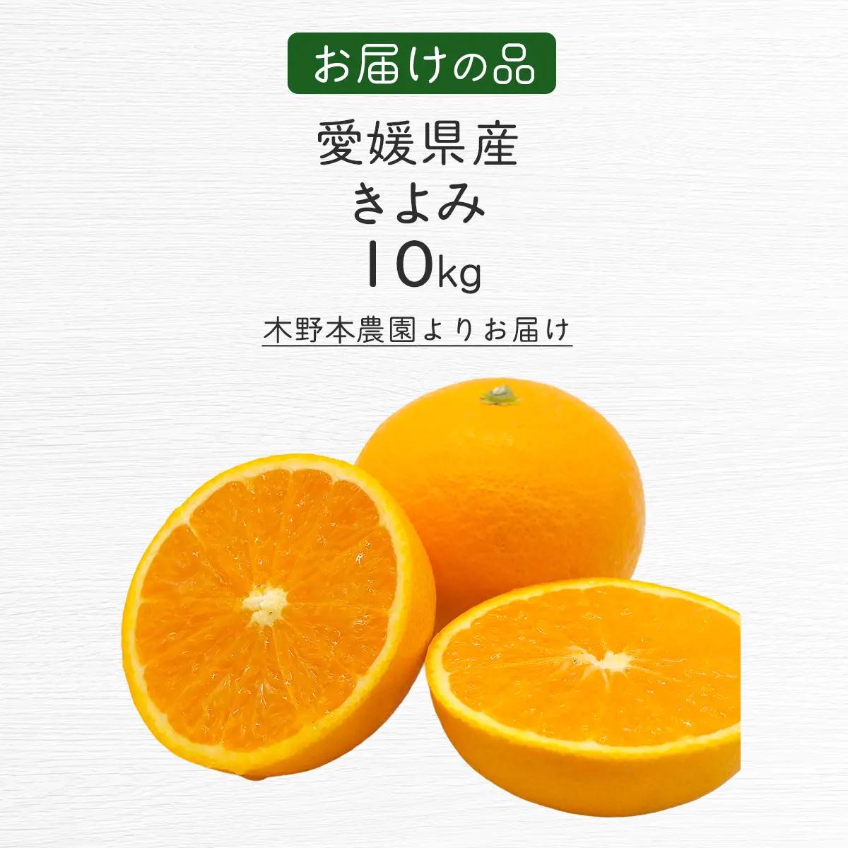 【栽培期間中農薬不使用】【先行受付】【数量限定】農園直送！愛媛県産 きよみ 10kg （2027年3月上旬頃より順次発送） IKTG022
