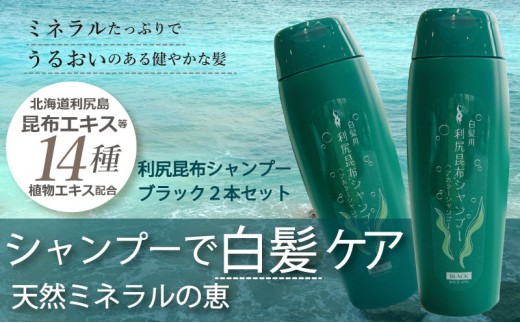 
                  利尻昆布 ヘアカラー シャンプー ブラック 2本セット[№5346-0019]
                