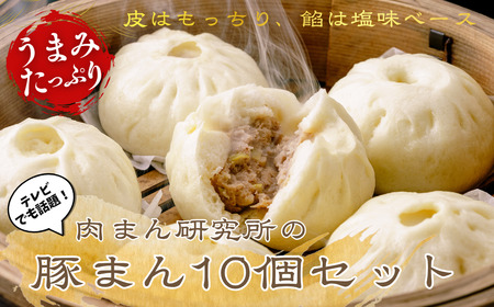 【豚まん】肉まん研究所　豚まん10個セット | 肉まん 埼玉県 草加市
