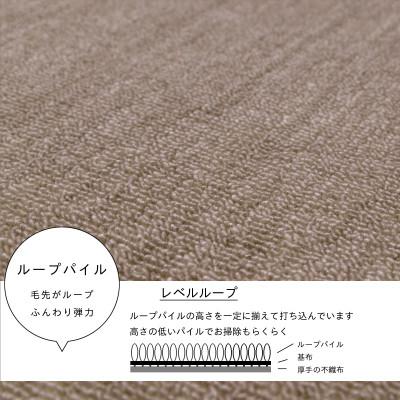 ふるさと納税 和泉市 カーペット 江戸間 4.5畳 防音 抗菌防臭 厚手 ツワブキ 261×261cm グレージュ 日本製 |  | 01