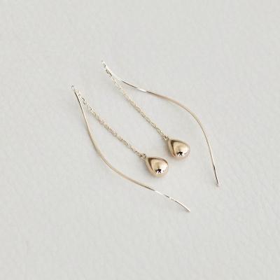 ふるさと納税 甲府市 【ジュエリー】K10YG イエローゴールド 雫 ロングチェーン ピアス 保証書付 SMK-5219 |  | 02
