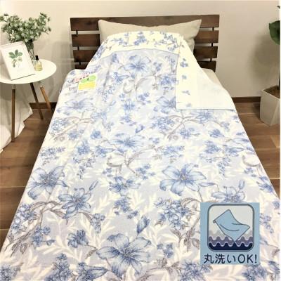 ふるさと納税 泉大津市 日本製　タオルケット　シングル　140x190cm　1枚　N-MT-943 BL |  | 02